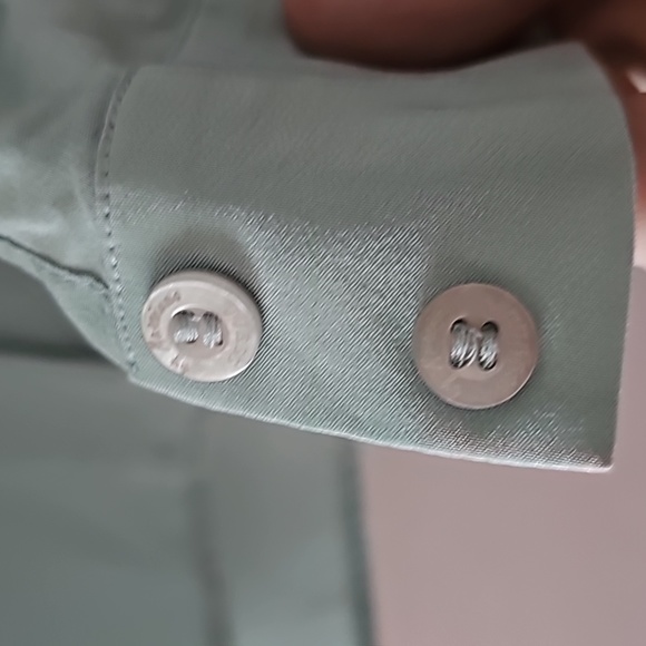 Guess Mint Green Silk Shirt - Picture 4 of 8